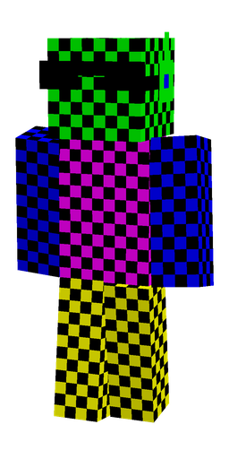 Blue skin: body, front render
