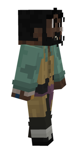 Black skin: body, right side render
