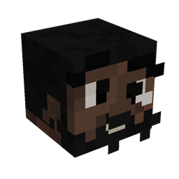 Black skin: head render