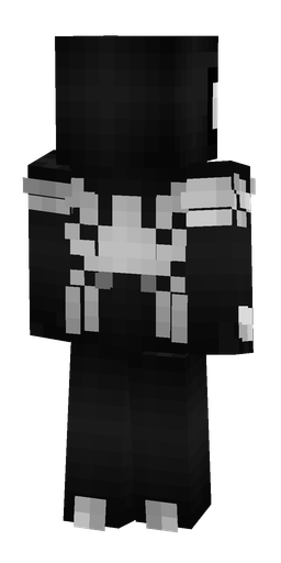 Black skin: body, back render