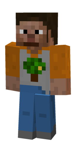 Blue skin: body, front render