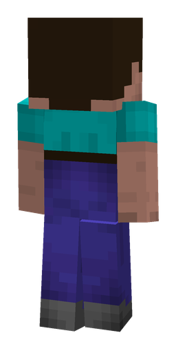Black skin: body, back render