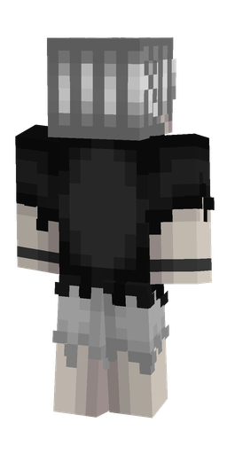 Black skin: body, back render