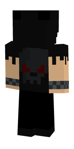 Black skin: body, back render