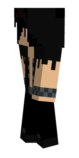 Black skin: body, left side render