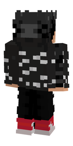 Black skin: body, back render
