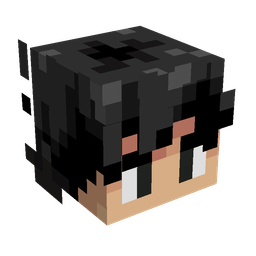 Black skin: head render