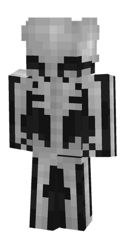 Black skin: body, back render