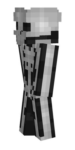 Black skin: body, left side render