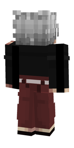 Black skin: body, back render