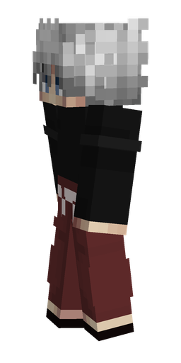 Black skin: body, left side render