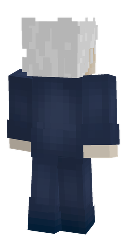 Blue skin: body, back render