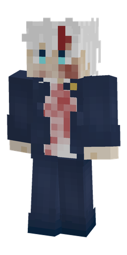 Blue skin: body, front render