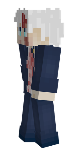 Blue skin: body, left side render