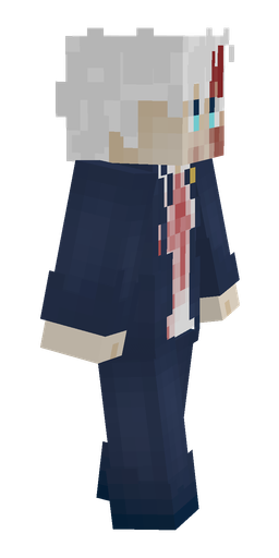Blue skin: body, right side render