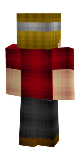 Black skin: body, back render