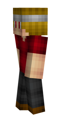 Black skin: body, left side render