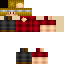 Black skin: raw texture render