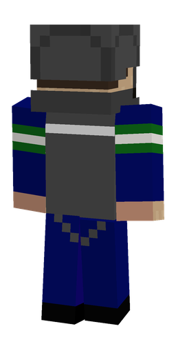 Black skin: body, back render