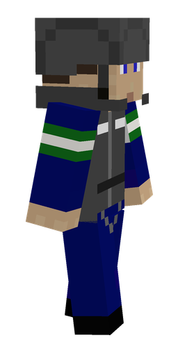 Black skin: body, right side render
