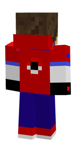 Blue skin: body, back render