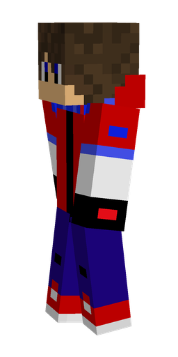 Blue skin: body, left side render