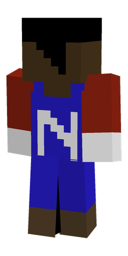 Blue skin: body, back render