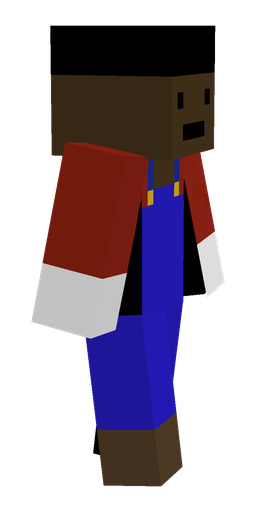 Blue skin: body, right side render