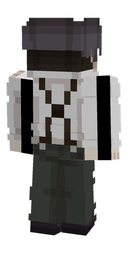 Black skin: body, back render