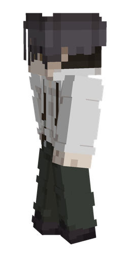 Black skin: body, left side render