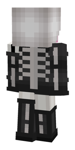Black skin: body, back render