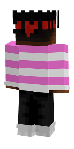 Black skin: body, back render