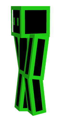 Black skin: body, left side render