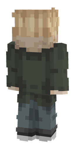 Black skin: body, back render
