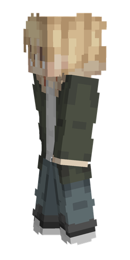Black skin: body, left side render