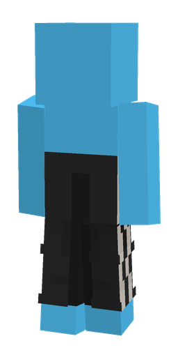 Black skin: body, back render