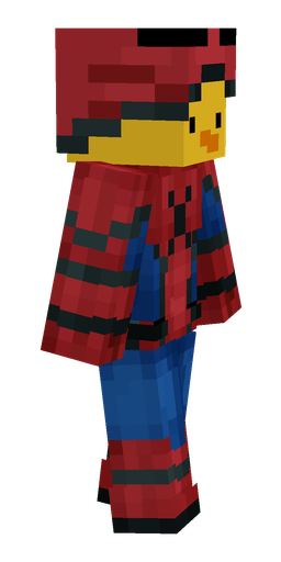 Blue skin: body, right side render