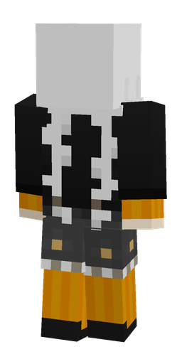 Black skin: body, back render