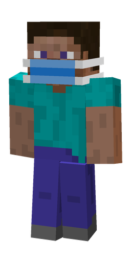 Blue skin: body, front render