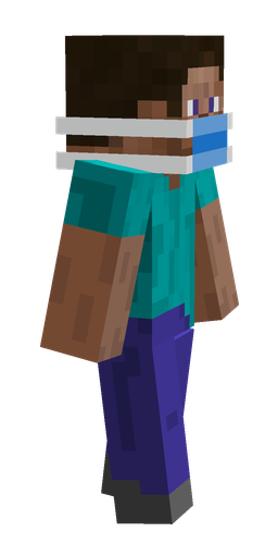 Blue skin: body, right side render
