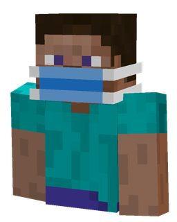 Blue skin: bust render