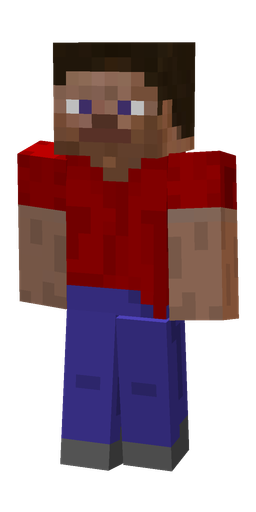 Blue skin: body, front render
