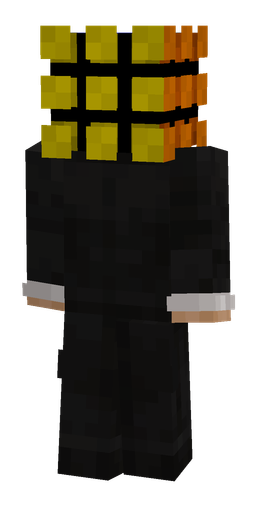 Black skin: body, back render