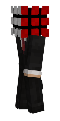 Black skin: body, left side render