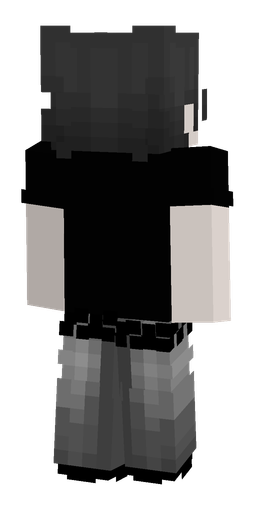 Black skin: body, back render
