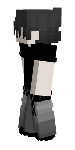 Black skin: body, left side render