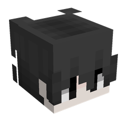 Black skin: head render