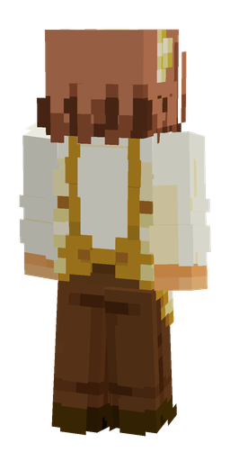 Brown skin: body, back render