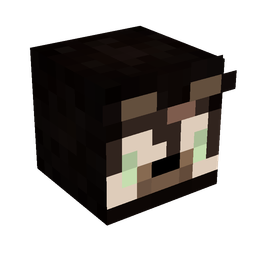Black skin: head render