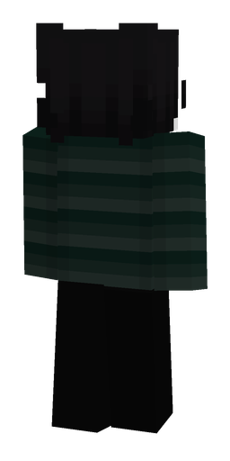Black skin: body, back render